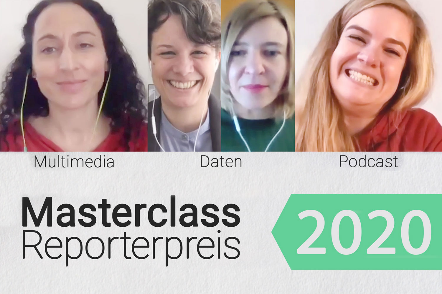 Masterclass Reporterpreis: Multimedia | Datenjournalismus | Podcast Workshop 439